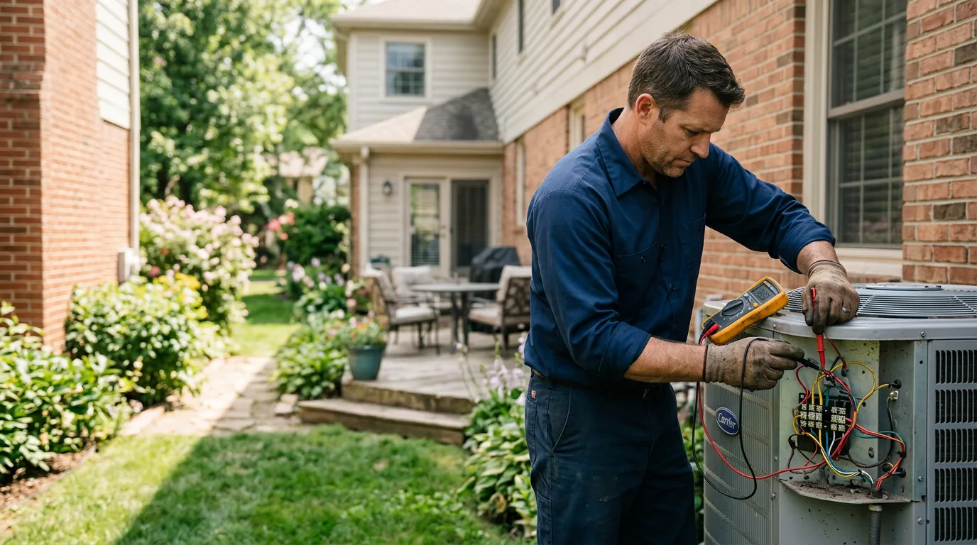 HVAC technician working near Beacon, IA